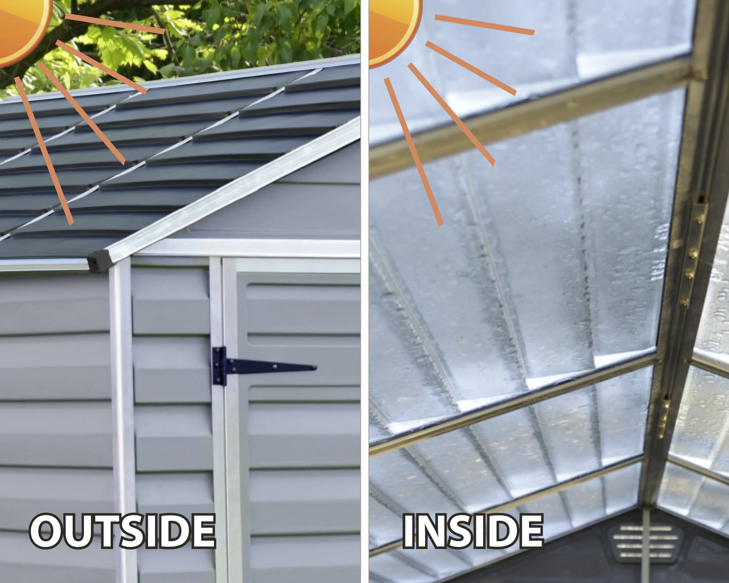 Canopia Gerätehaus Skylight Shed 6x10 175 x 302 x 171 cm