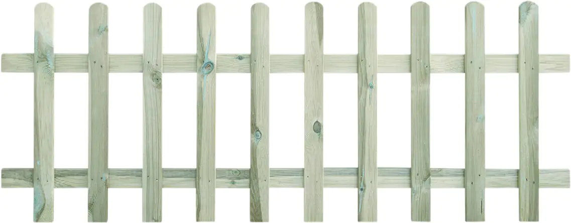 Staketenzaun 180 x 70 cm, kesseldruckimprägniert