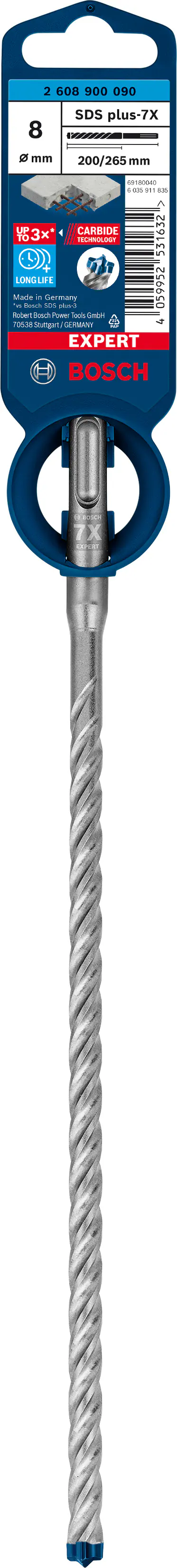 Bosch Expert SDS plus-7X Hammerbohrer 8 x 200 x 265 mm