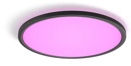 Philips Hue LED Deckenleuchte Tento rund schwarz 43 x 3 cm RGB