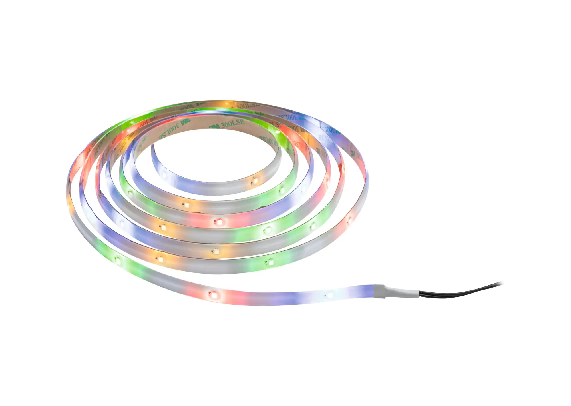 Paulmann LED-Stripe Solar 3 m Dämmerungssensor Akku schwarz kürzbar RGB