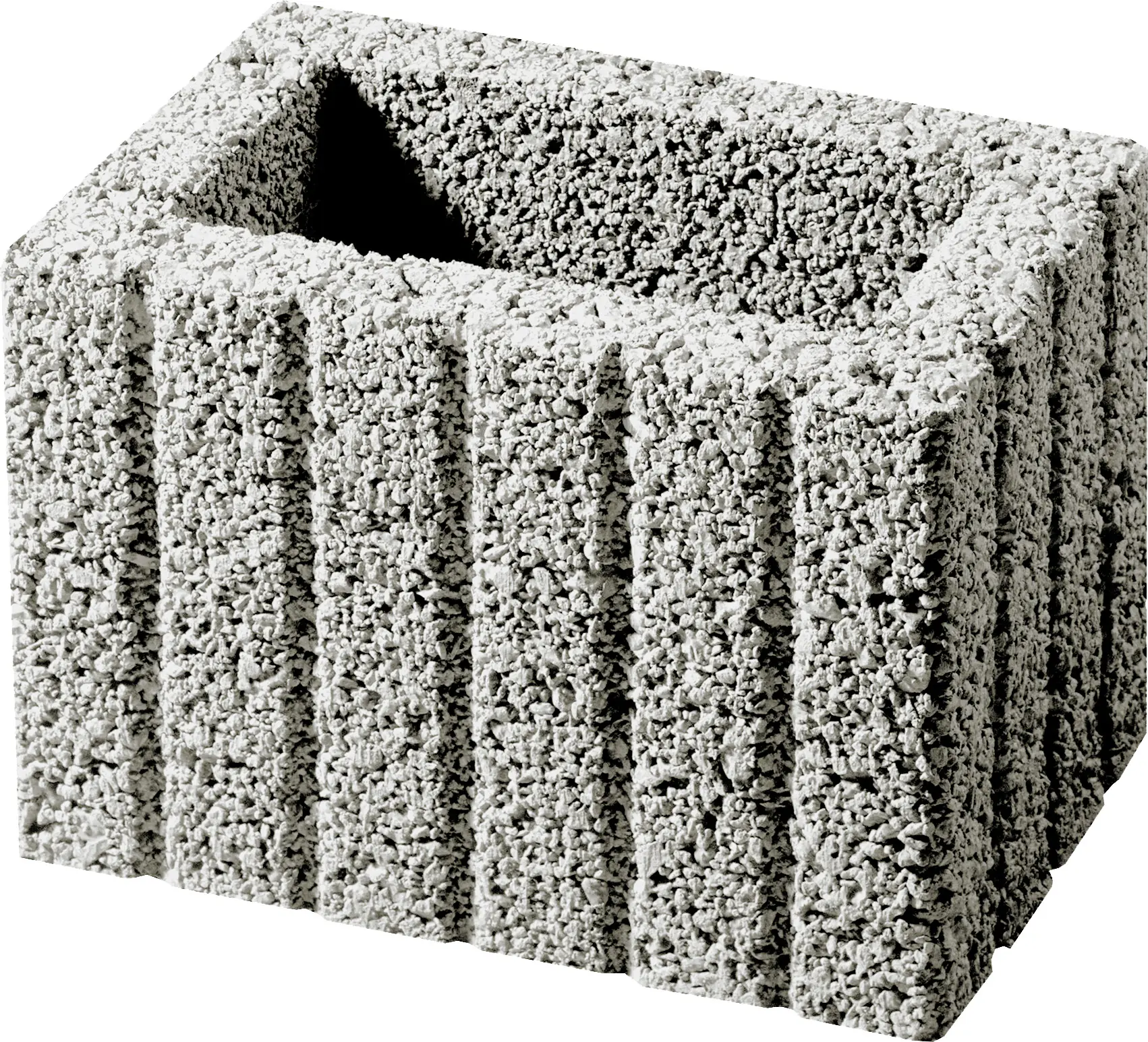 Kann Pflanzstein Mini 30 x 20 x 20 cm grau