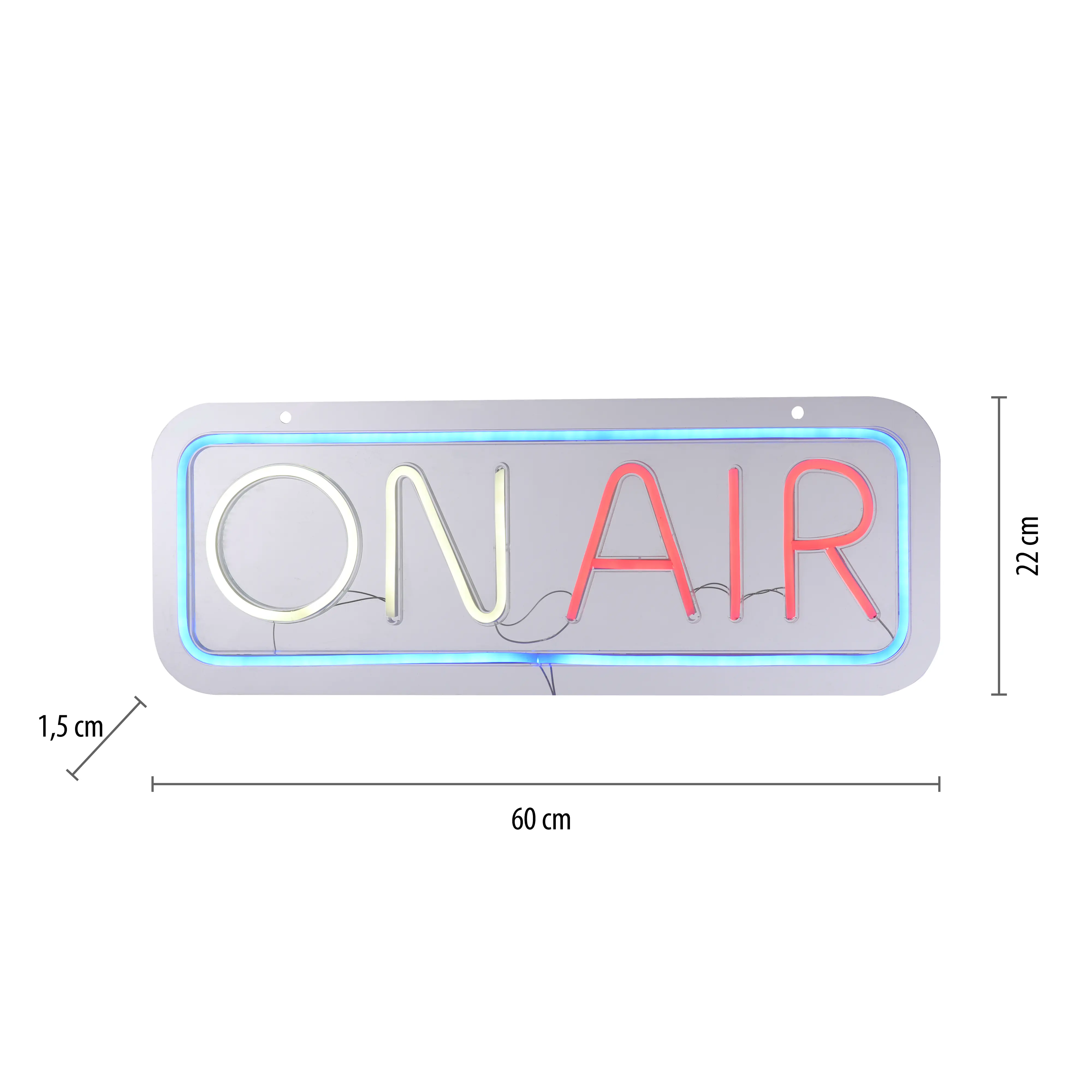 Just light LED Dekoleuchte On Air 60 x 1,5 x 22 cm