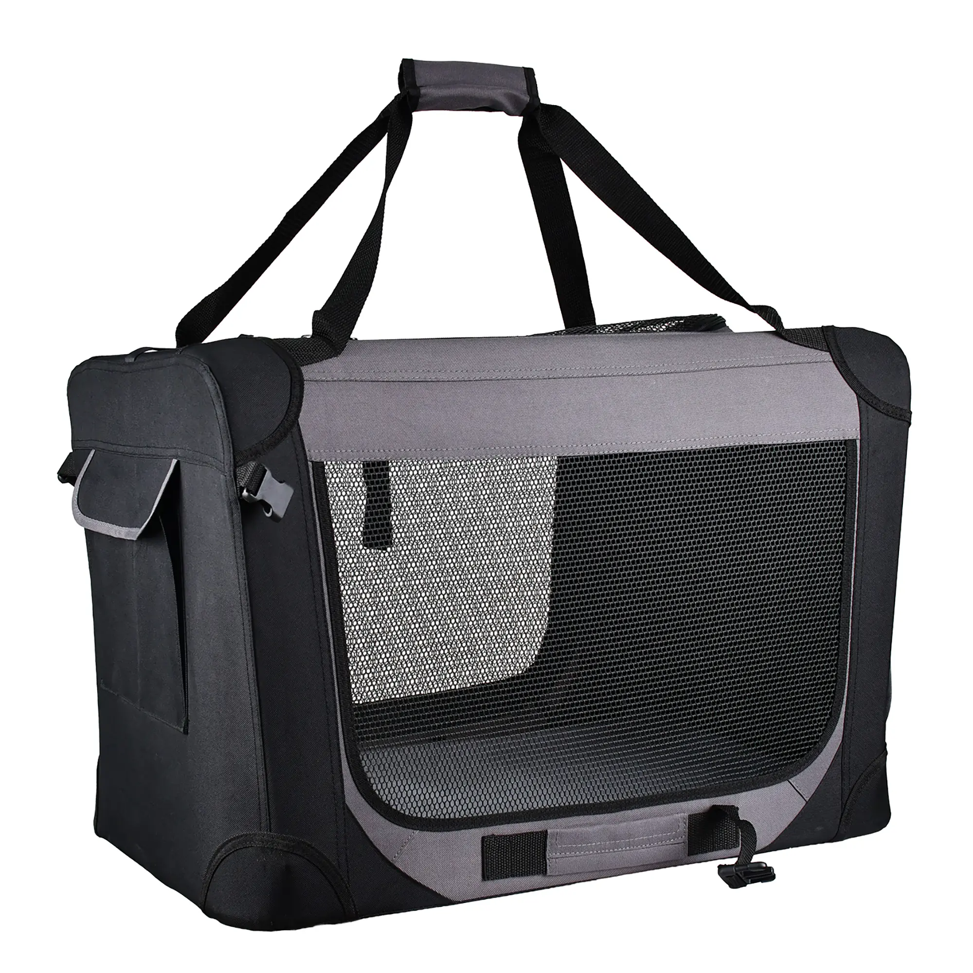 Trendline Tiertransportbox 49,5 x 35,5 x 35 cm schwarz-grau