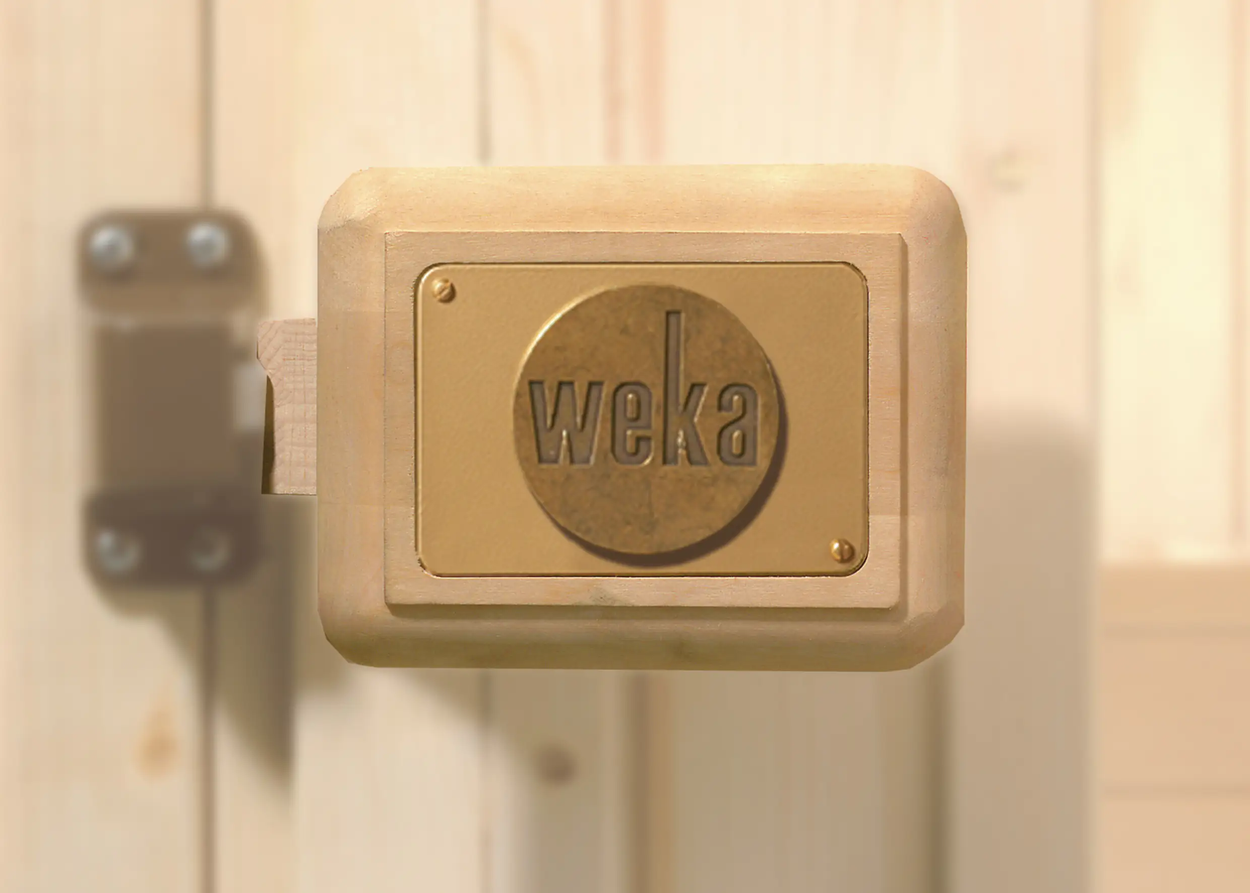 Weka Saunatürgriff-Set für Holztür