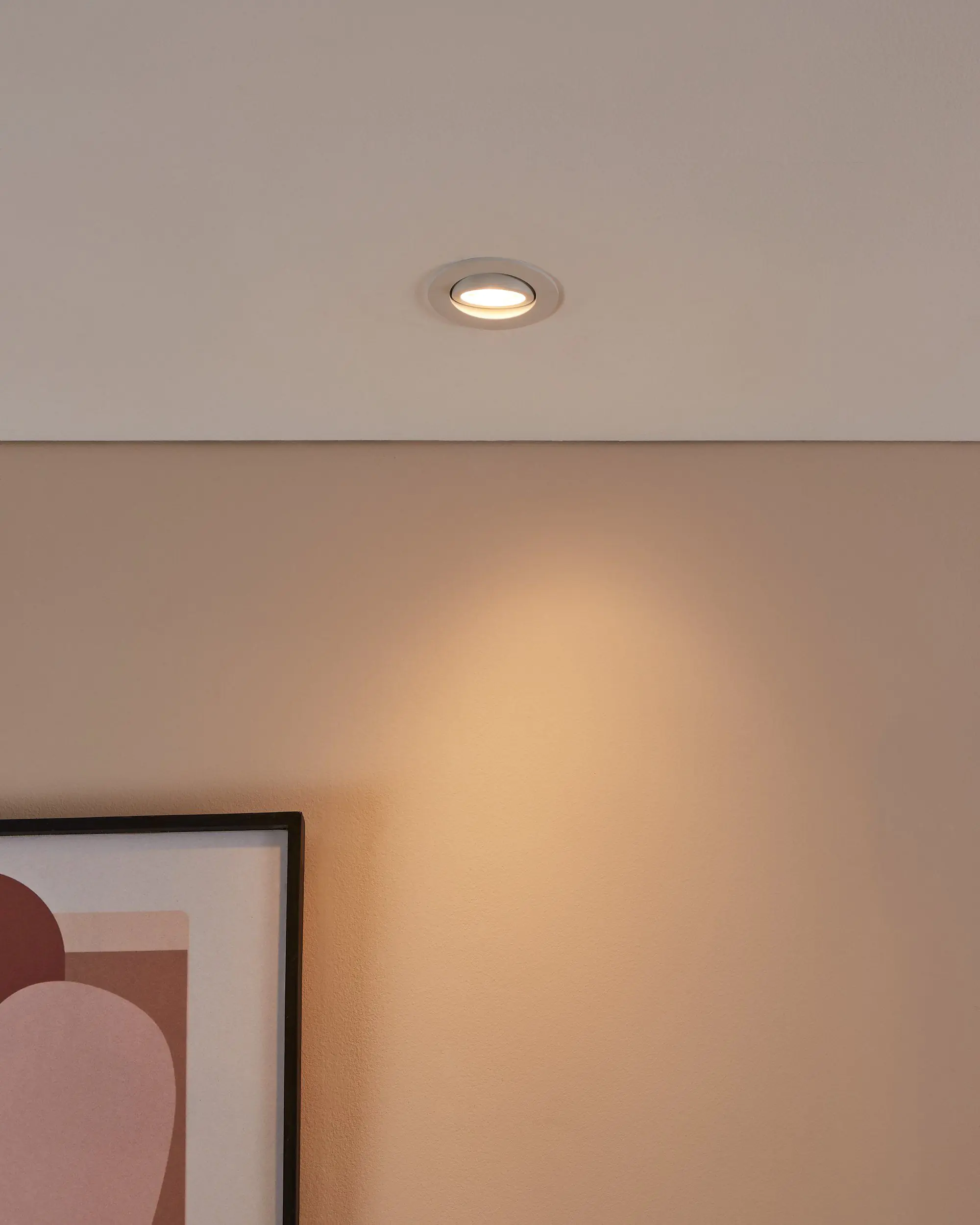 Eglo Connect Einbauleuchte Saliceto-Z weiß Ø 8,8 cm dimmbar, ww-kw, RGB