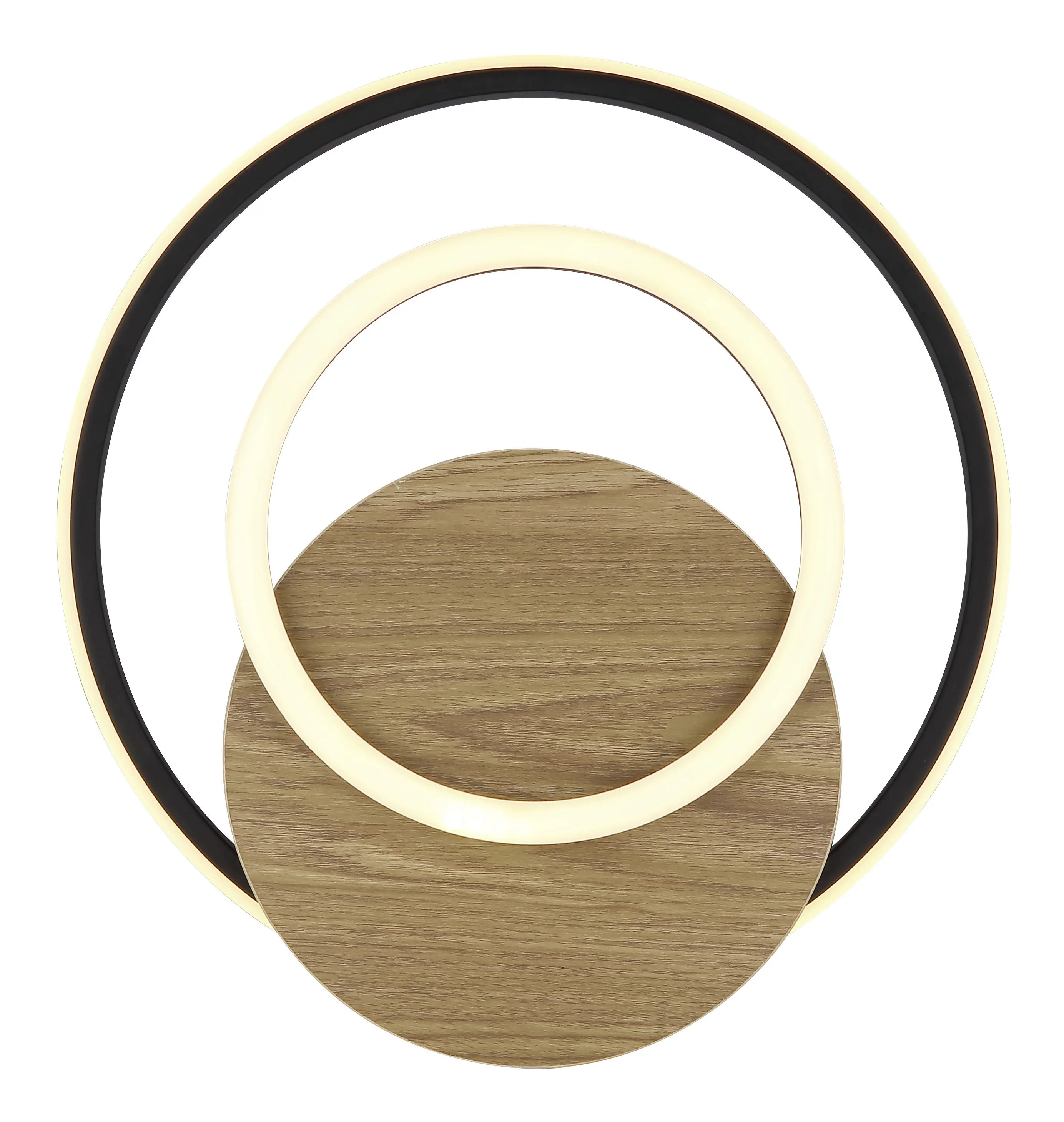 Globo Deckenleuchte Julio 38 x 36 cm holzoptik dunkel warmweiß