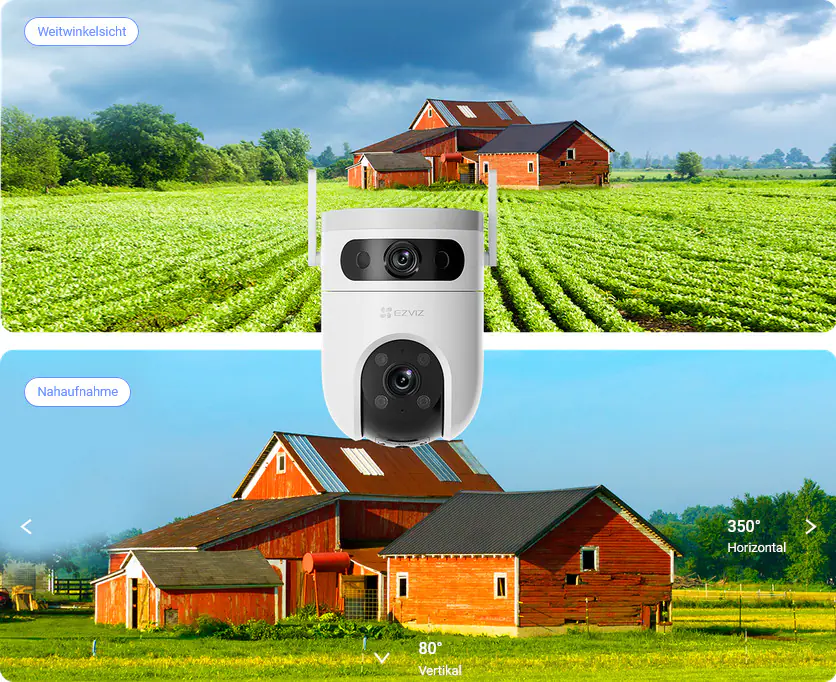  Ezviz WLAN Outdoor Überwachungskamera H9c Dual 2K