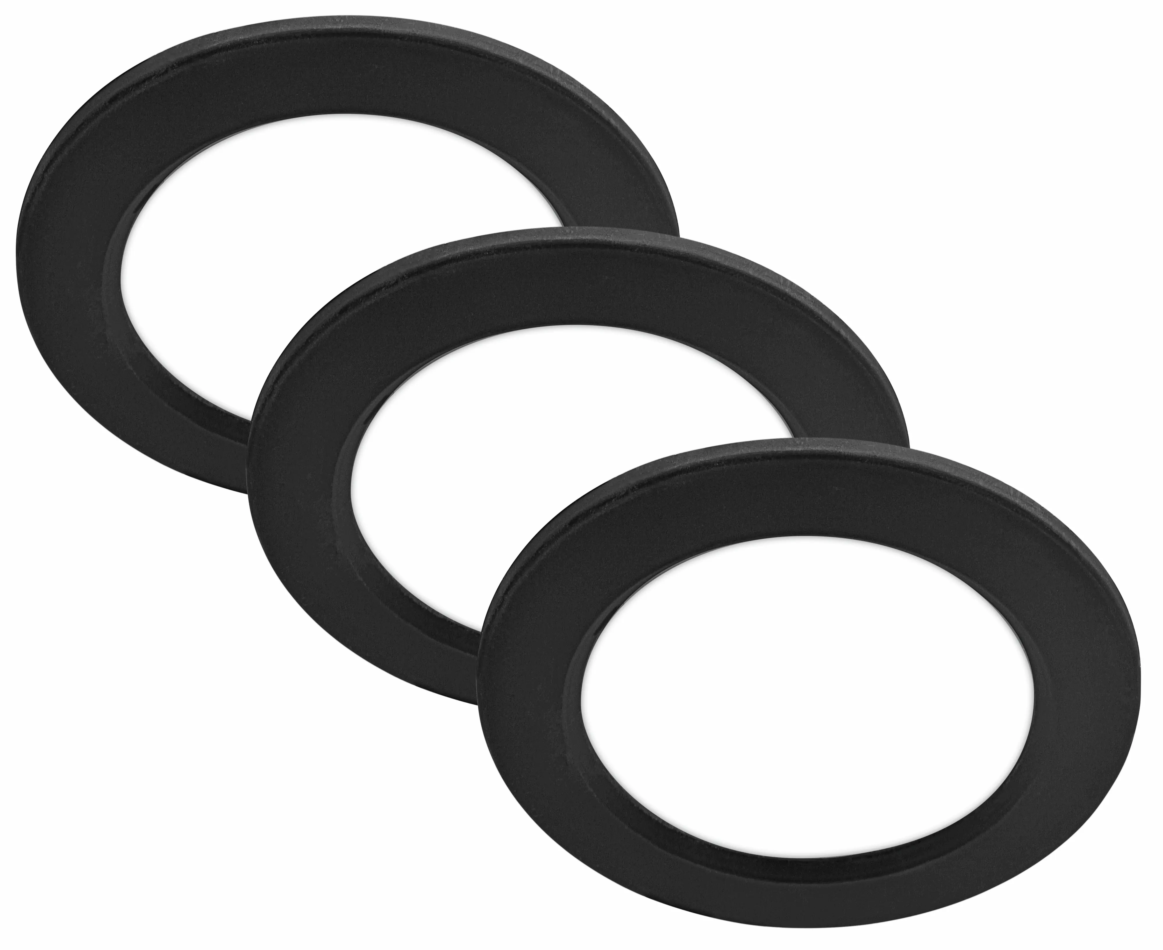 Briloner LED Einbauleuchten Jeft Ø 12 x 2,8 cm neutralweiß schwarz 3er-Set