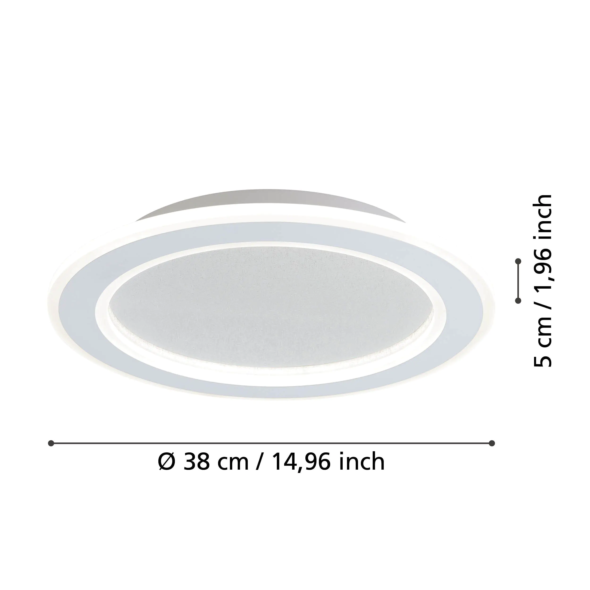 Eglo Deckenleuchte Macchioni weiß Ø 38 cm