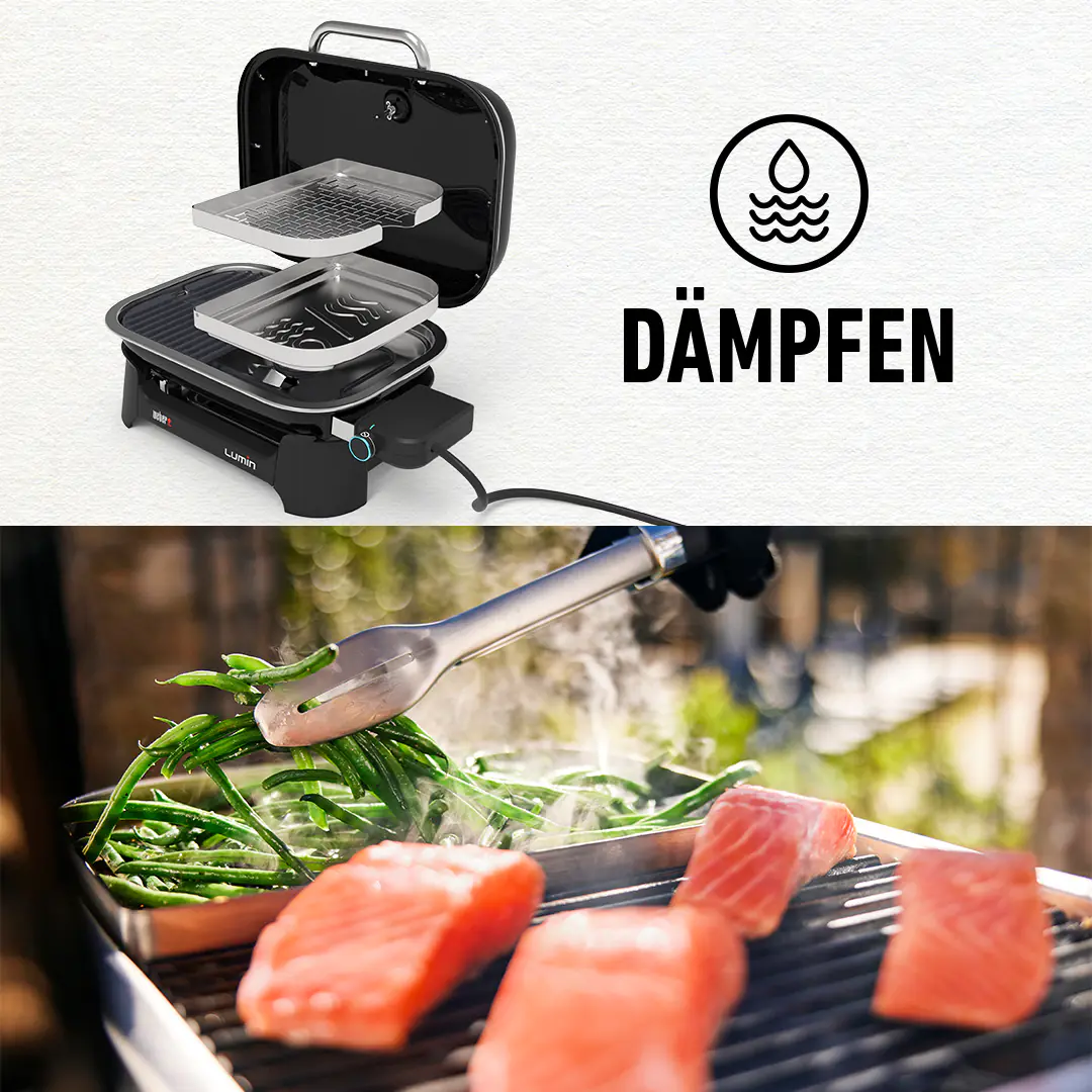 Weber Elektrogrill Lumin Compact; Grillfläche: 43x28 cm