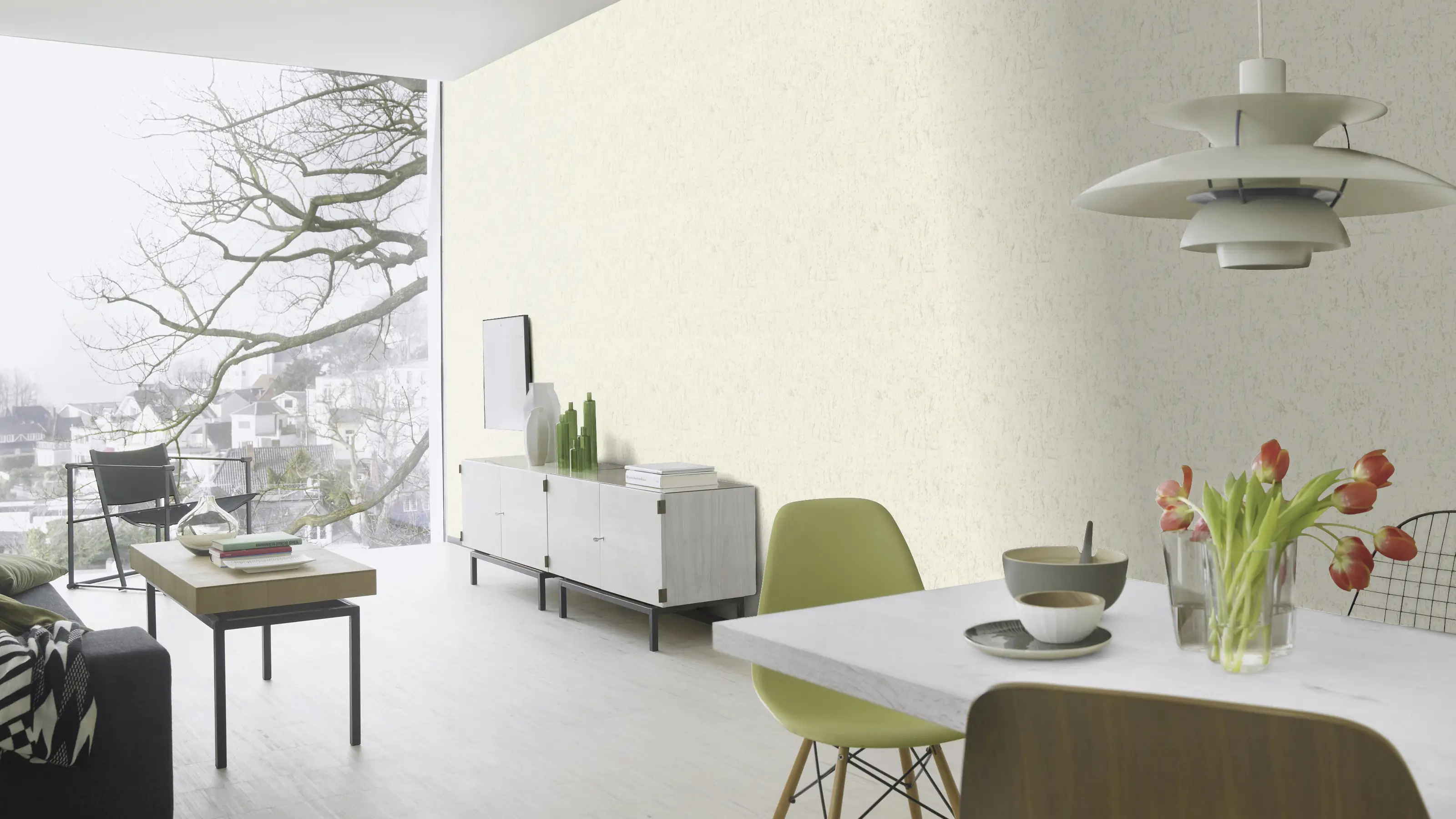 Rasch Vliestapete 538311 Weiß-Offwhite Muster & Motive 10,05 m x 0,53 m