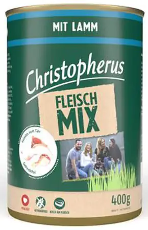 Christopherus Fleisch-Mix Hundenassfutter 400 g Lamm