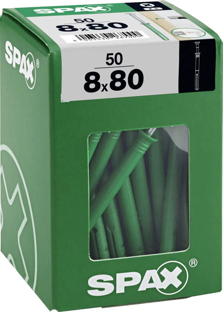 Spax Nageldübel 8 x 80 mm Z3 - 50 Stk.