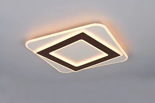 Reality LED-Deckenleuchte Yomi Coffee 39,5x39,5 cm Color switch CCT