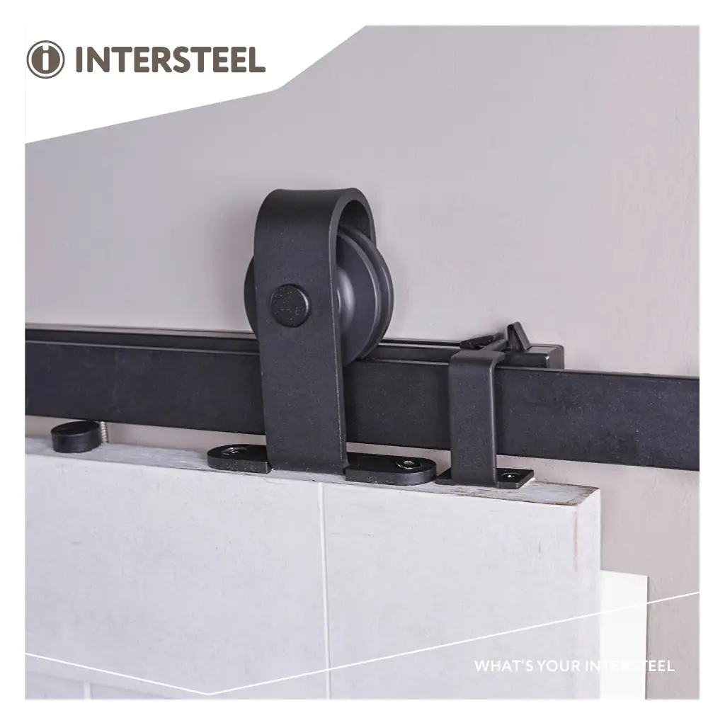 Schiebetürsystem 200 cm Basic Top, schwarz