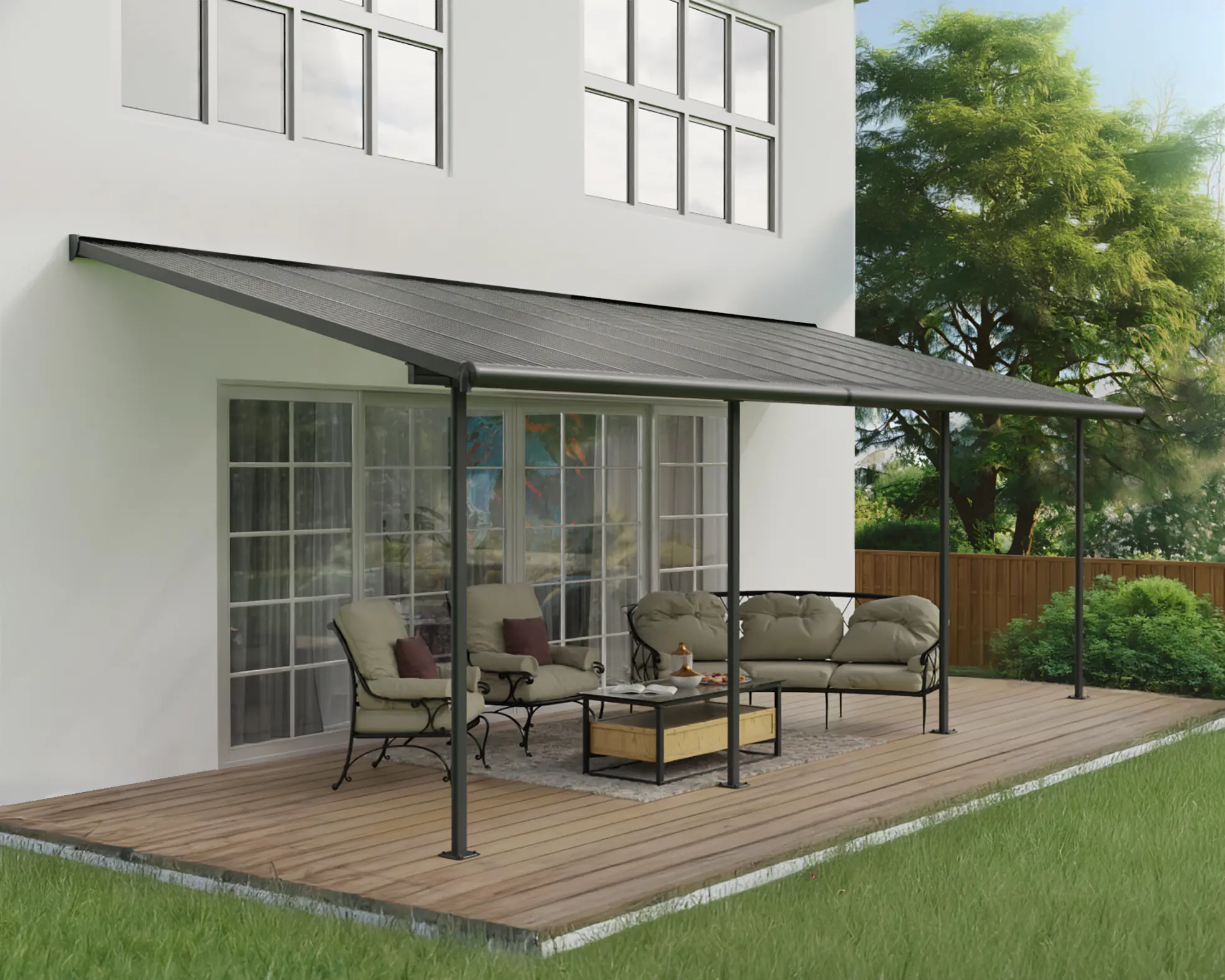 Canopia Terrassenüberdachung Capri 3x7.30