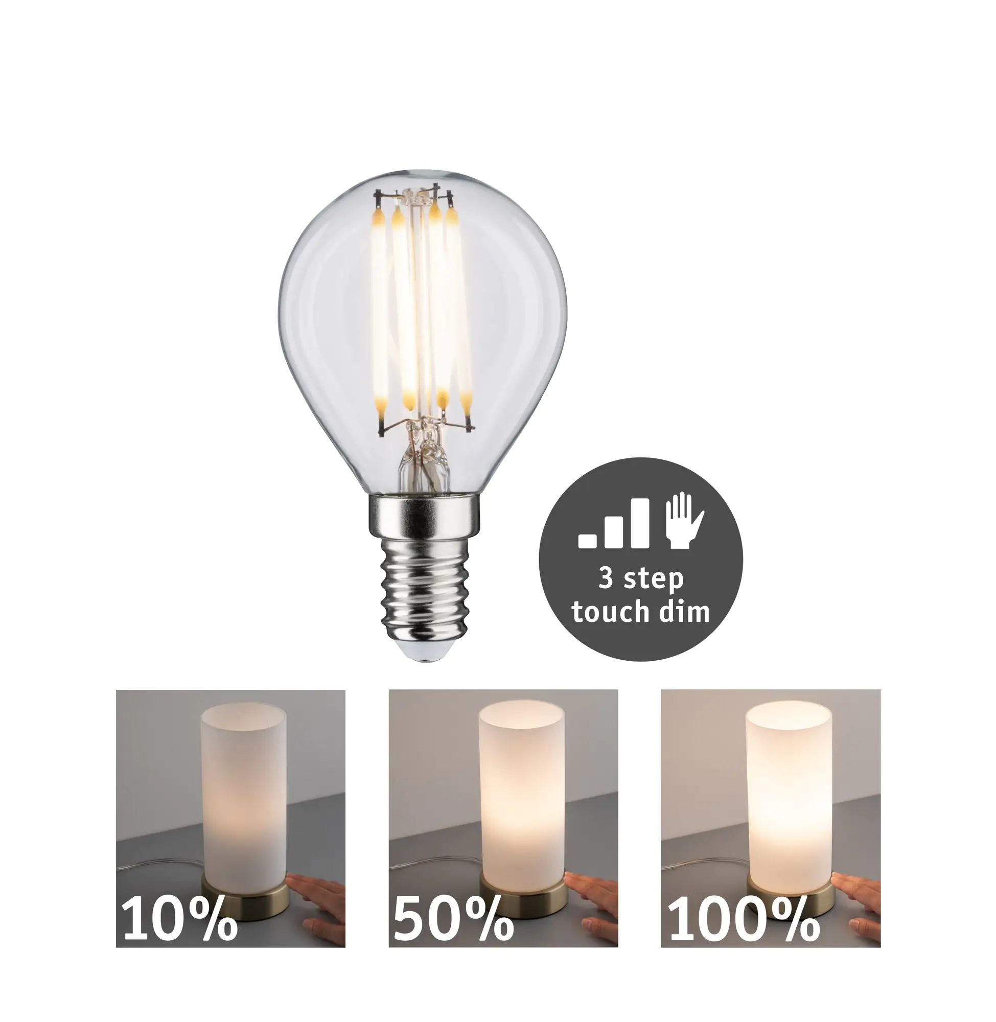 Paulmann LED Leuchtmittel Filament Tropfen klar E14