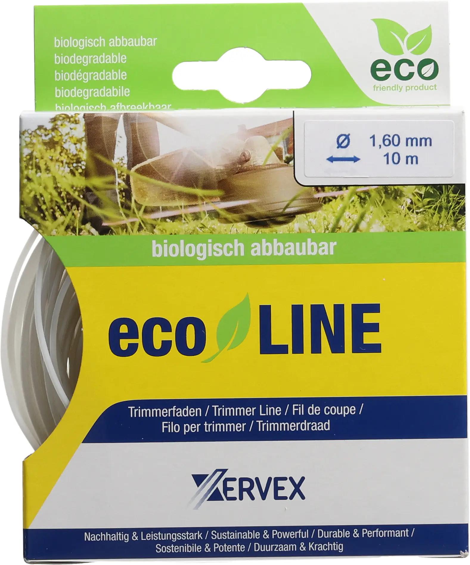 Xervex Ecoline Trimmerfaden F3.1 Ø 1,6 mm 10 m weiß