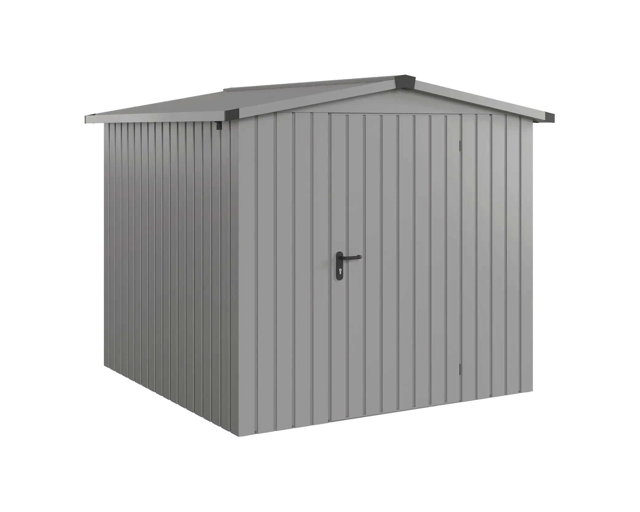 EcoStar Metallgerätehaus Euroline ESD5 graualuminium 214 x 214 cm 1-flg.