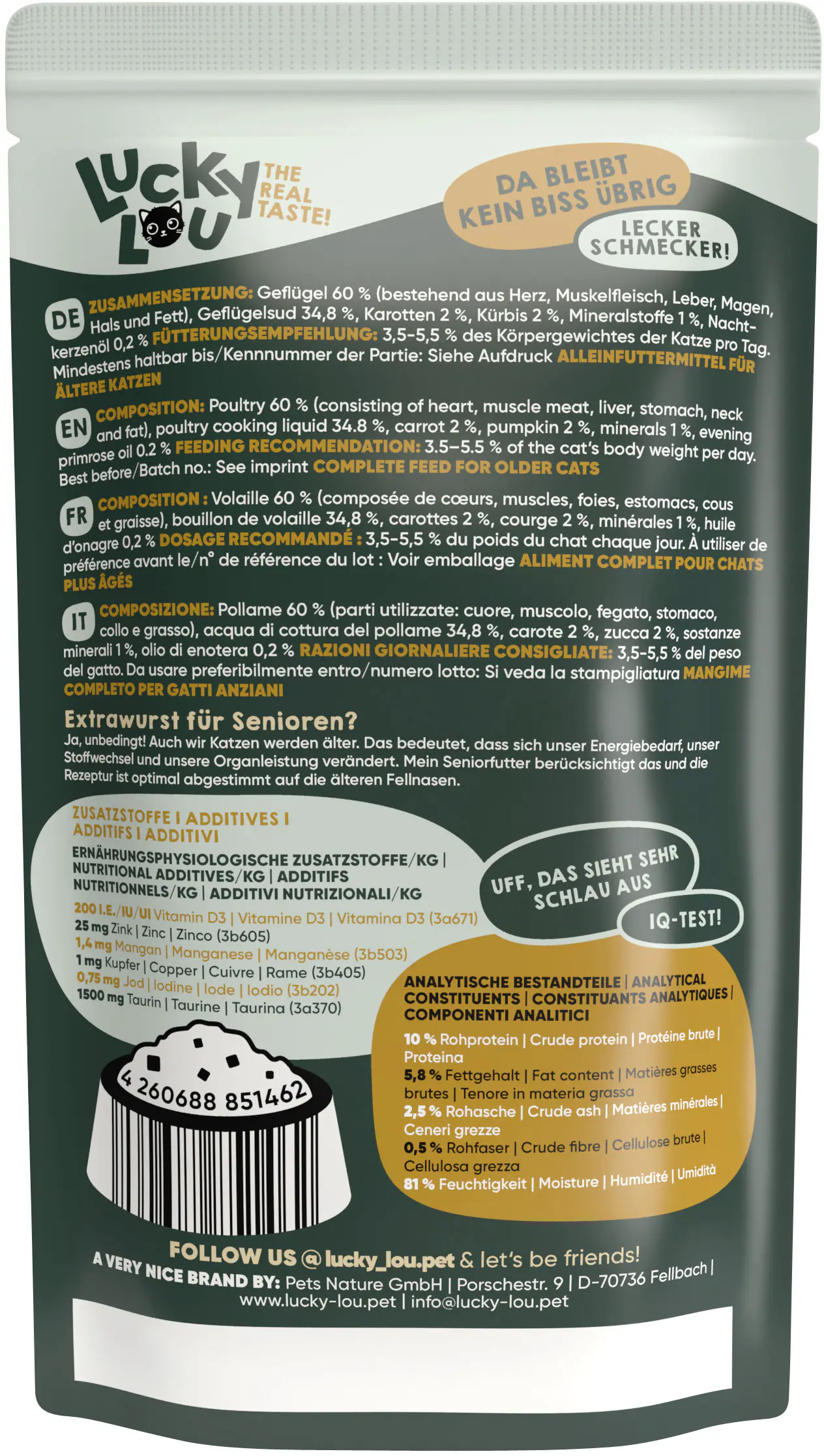 Lucky Lou Lifestage Senior Geflügel 125g