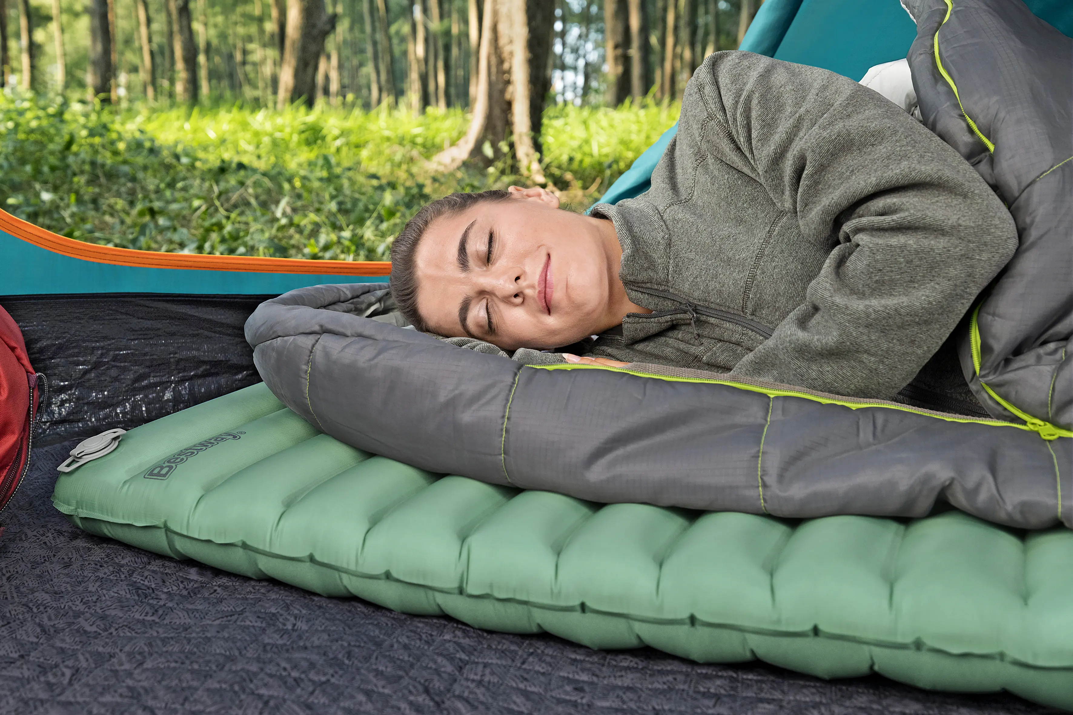 Bestway Isomatte AdventuRest aufblasbar grün 198 x 71 x 8 cm