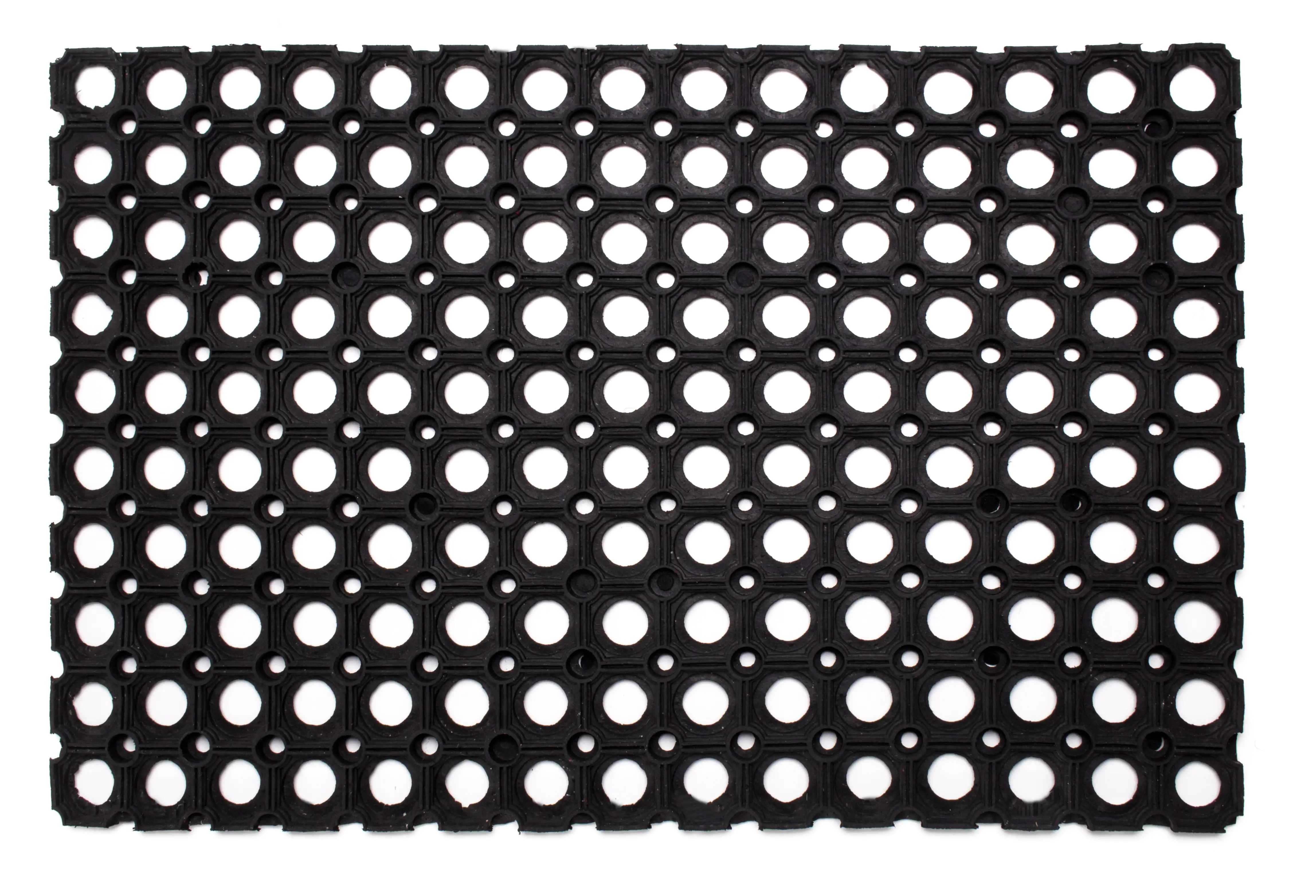 Ringgummimatte  schwarz, 60 x 80 cm