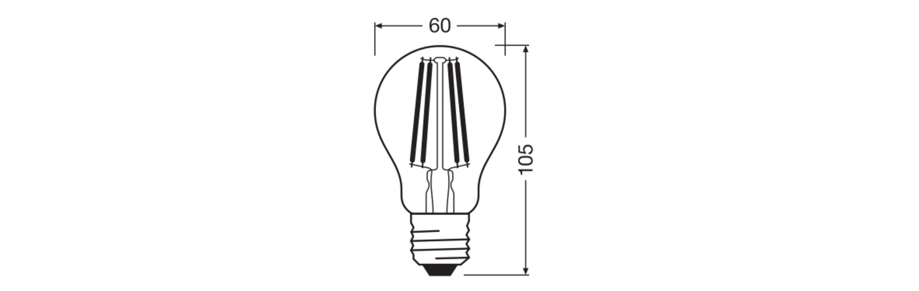 Osram LED Leuchtmittel E27 3er Pack Base Classic 11W klar kaltweiß