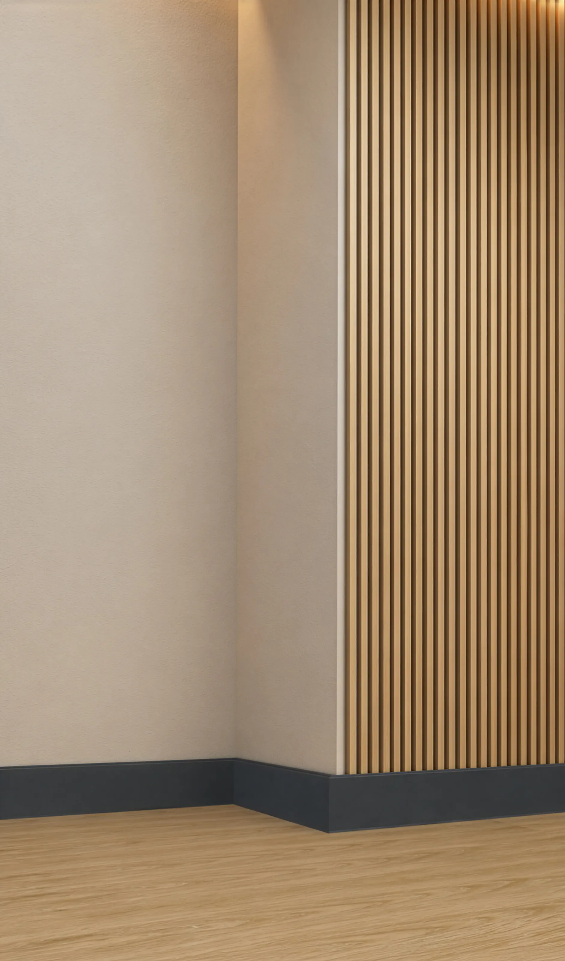 Neuhofer Fußleiste MDF 240 cm x 80 x 13 mm anthrazit