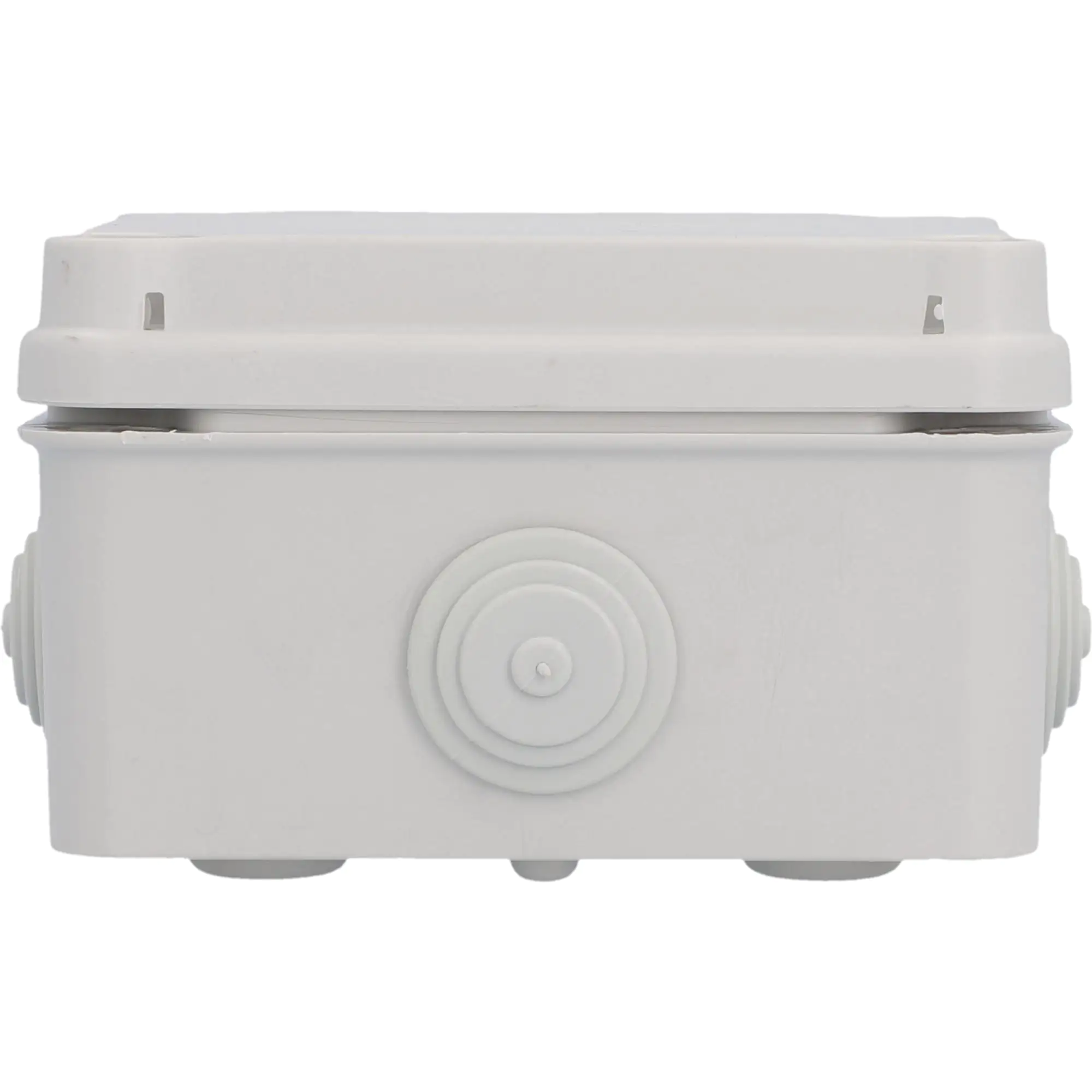 Aufputz-Abzweigdose IP65 mit Schraubdeckel 120 x 120 x 72 mm grau