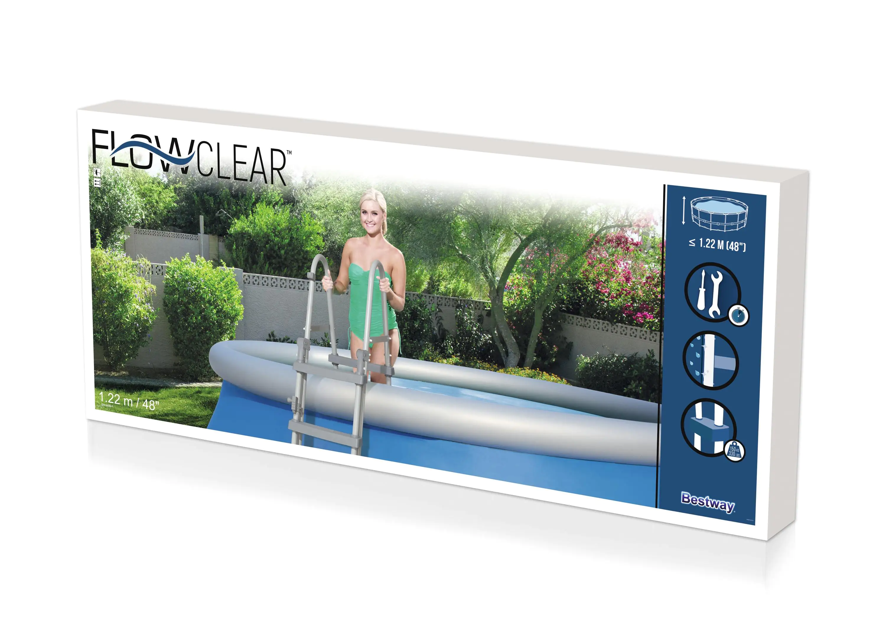 Bestway Flowclear Sicherheitsleiter 122 cm