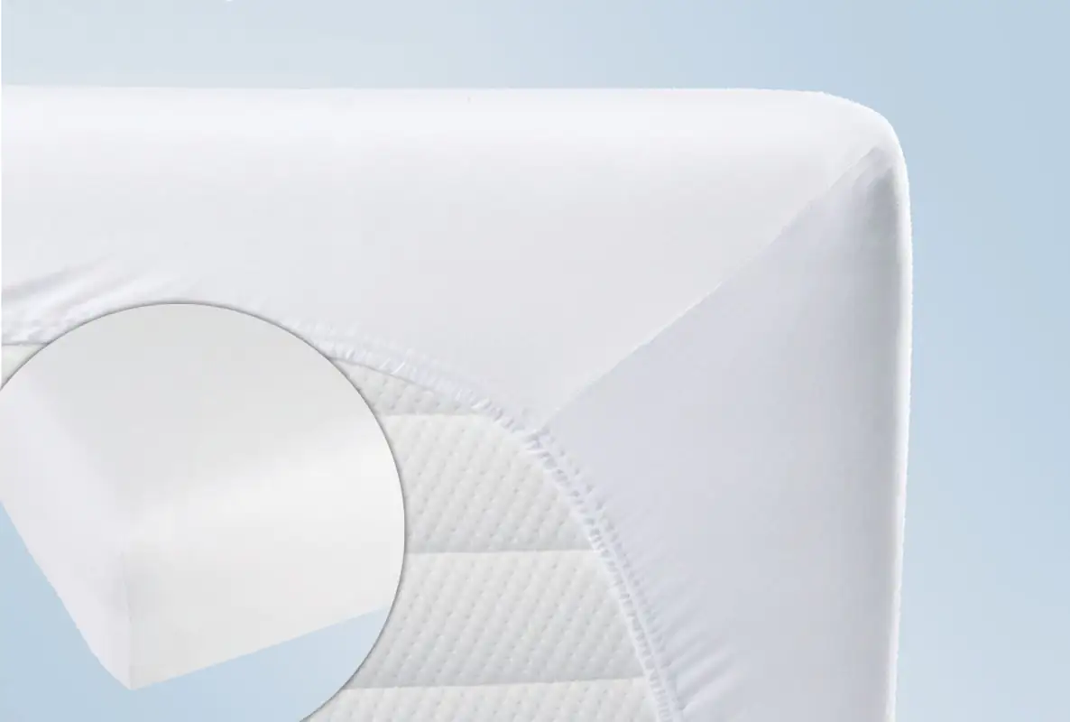 Biberna Molton Stretch Sleep & Protect Spannbetttuch, natur, 120/140 x 190/210 cm