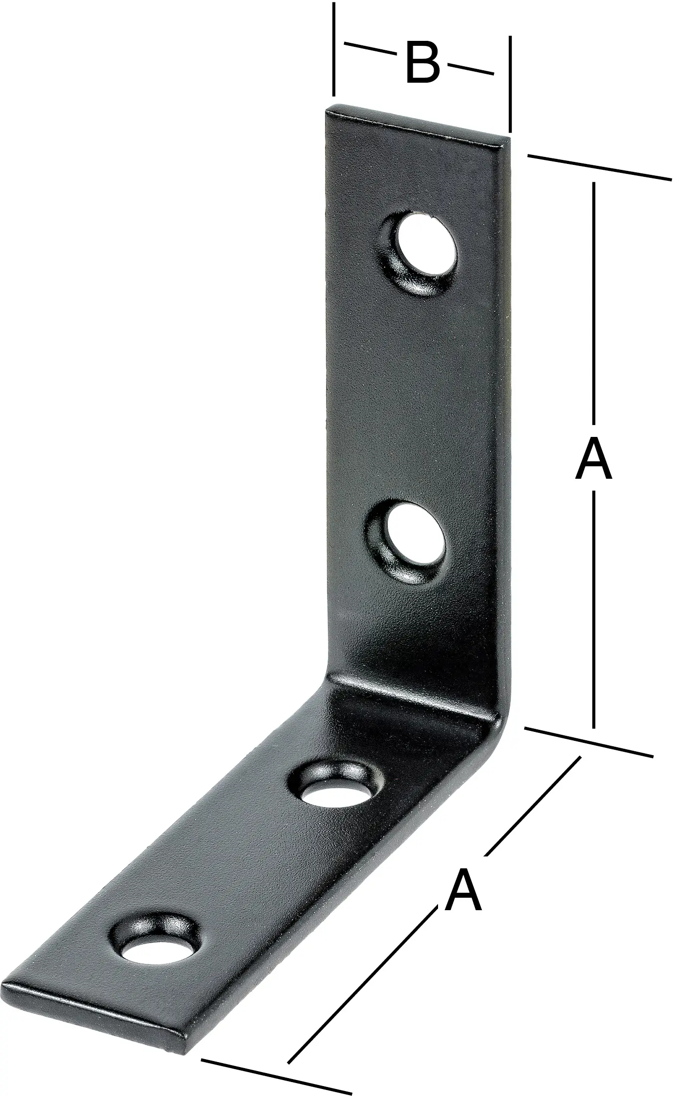 Vormann Stuhlwinkel 40 x 15 mm Stahl schwarz