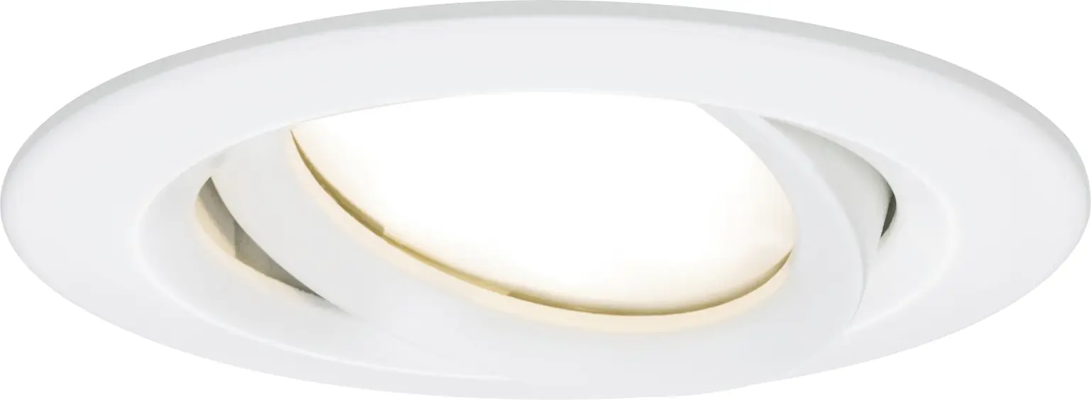 Paulmann LED Einbauleuchte Nova Plus weiß matt schwenkbar Ø 9,3 cm 