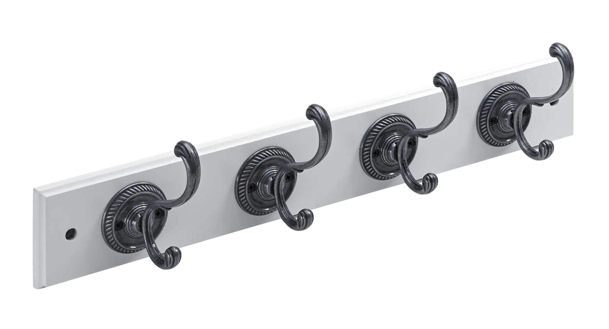 Hettich Garderobenleiste 4 Haken 50,0 x 8,0 x 9,6 cm weiß