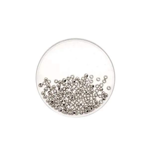Metallic-Glorex Perle 10 mm 10 Stück, silberfarben