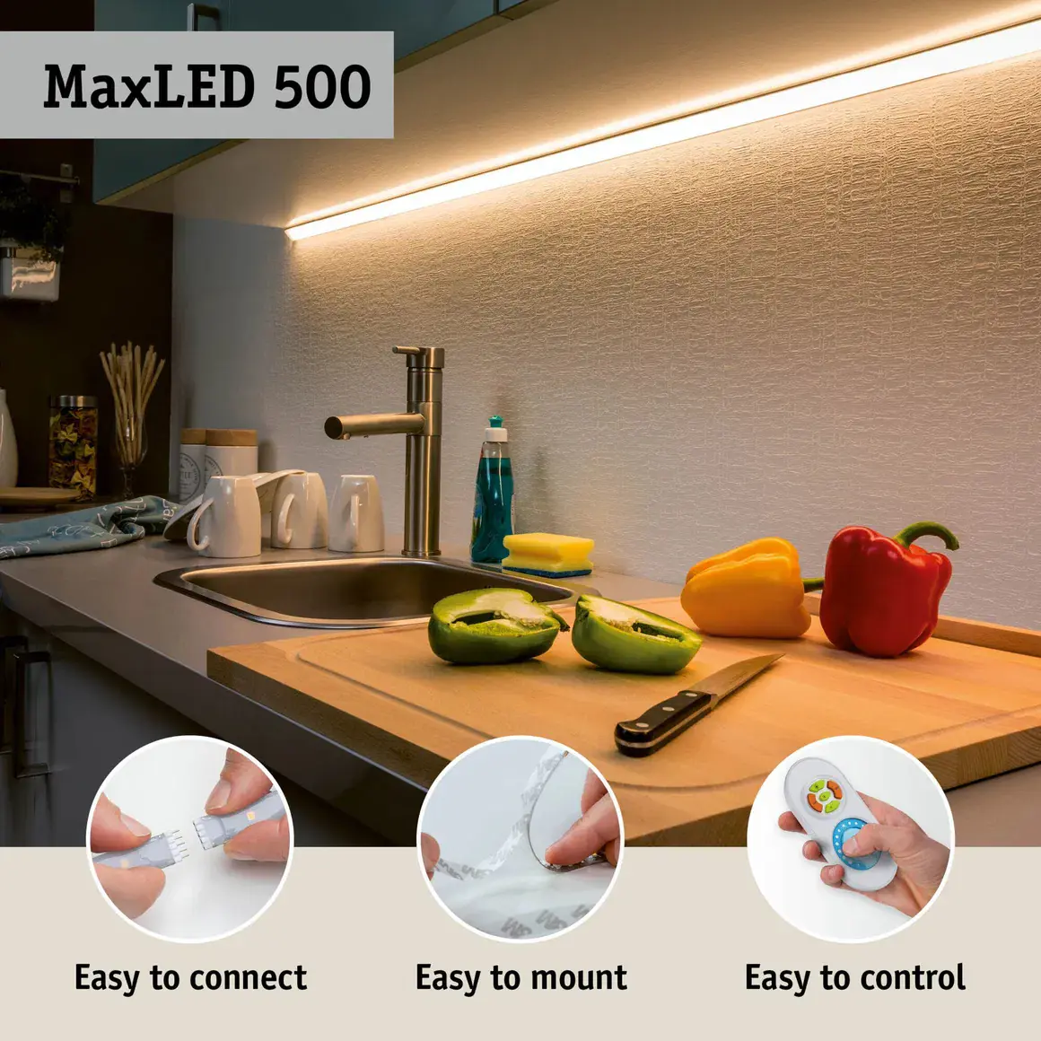 Paulmann LED-Streifen Set ZigBee MaxLED 5 m 33 W RGBW silber dimmbar