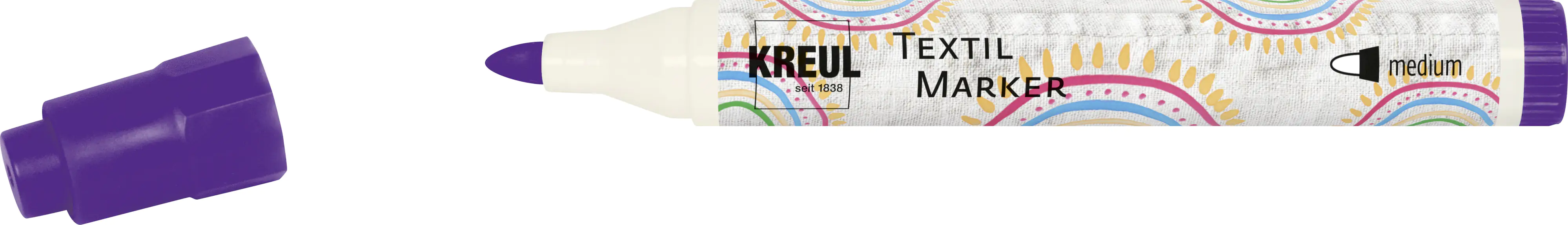 Kreul Javana texi mäx Sunny Stoffmalfarbe fine helle Stoffe medium violett