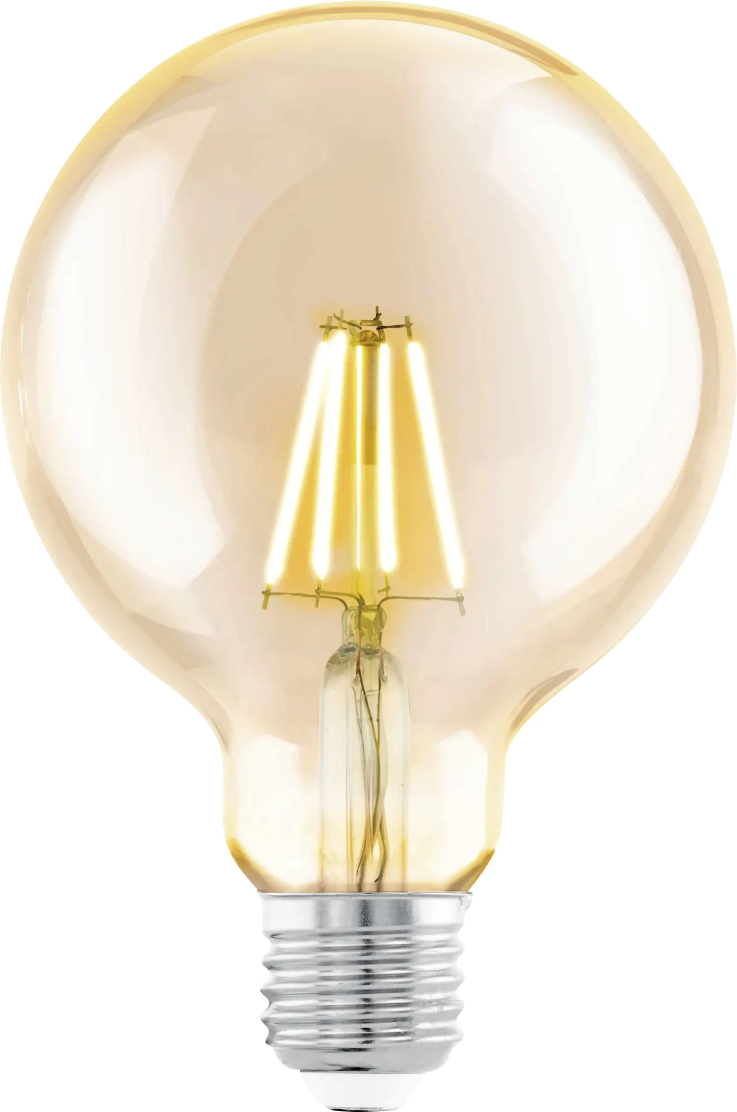 Eglo LED Leuchtmittel G95 E27 Globeform 4 W warmweiß amber