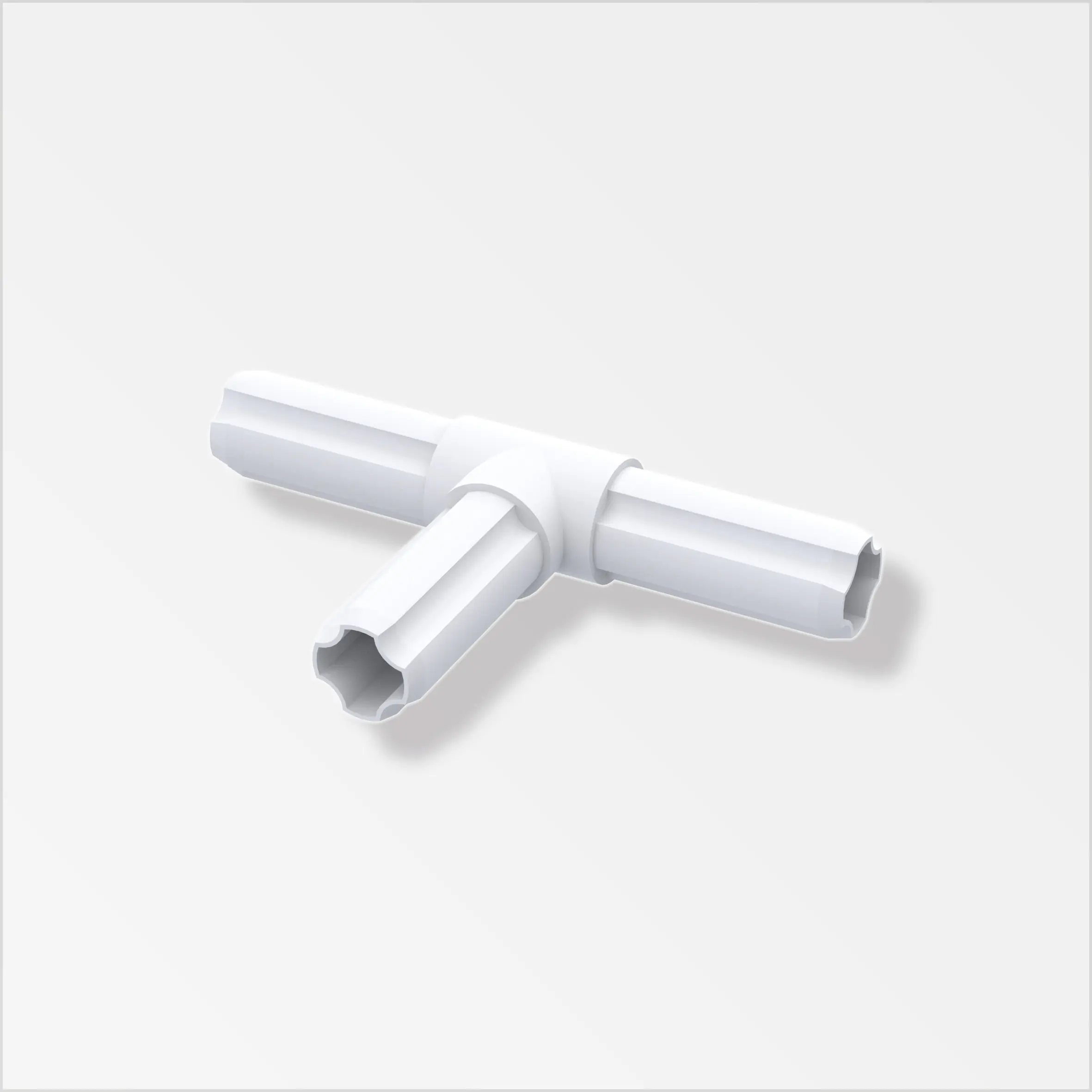 alfer Combitech T-Verbinder Winkel Kunststoff 23,5 mm weiß 