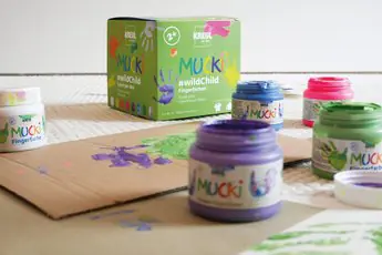 Kreul Mucki Fingerfarben Set 8 x 150 ml Farbmix