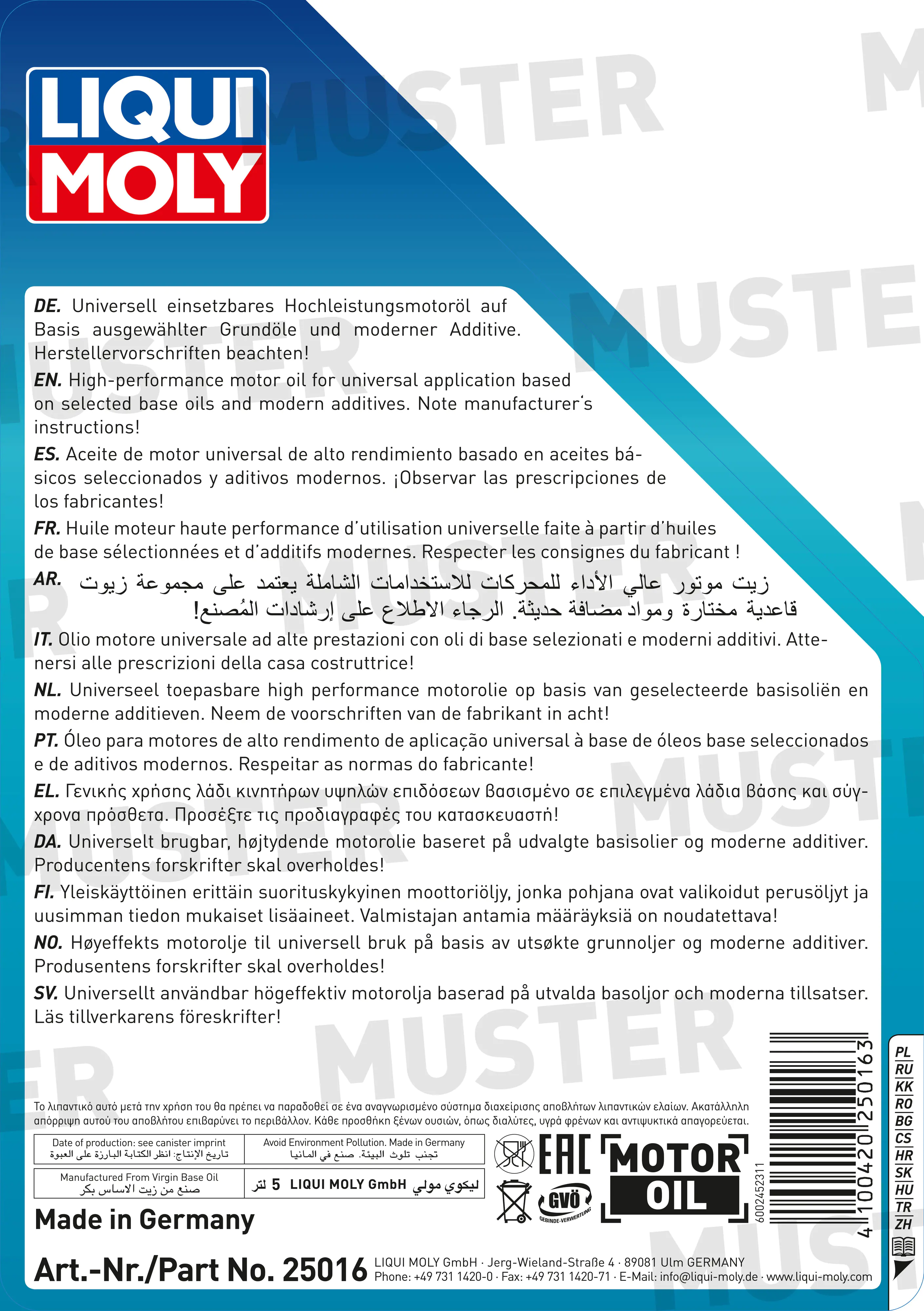 Liqui Moly 4-Takt Marine Motoröl 15W-40 5 L