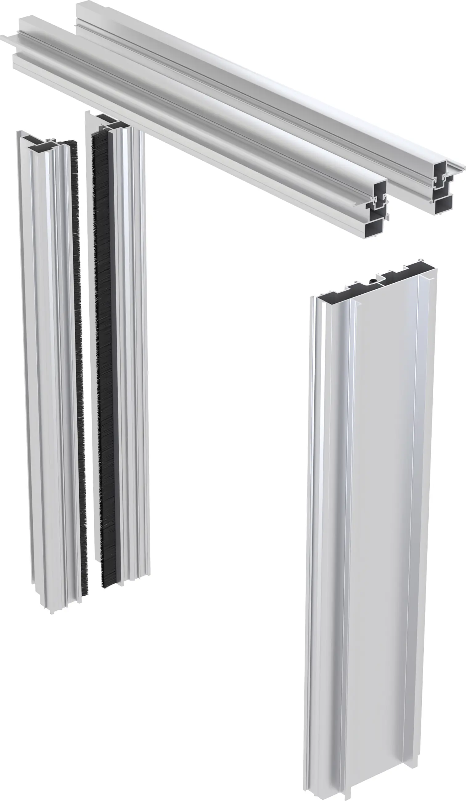 Knauf Aluminium-Spachtellaibung Pocket Kit Easy für Glastürblatt CW 100