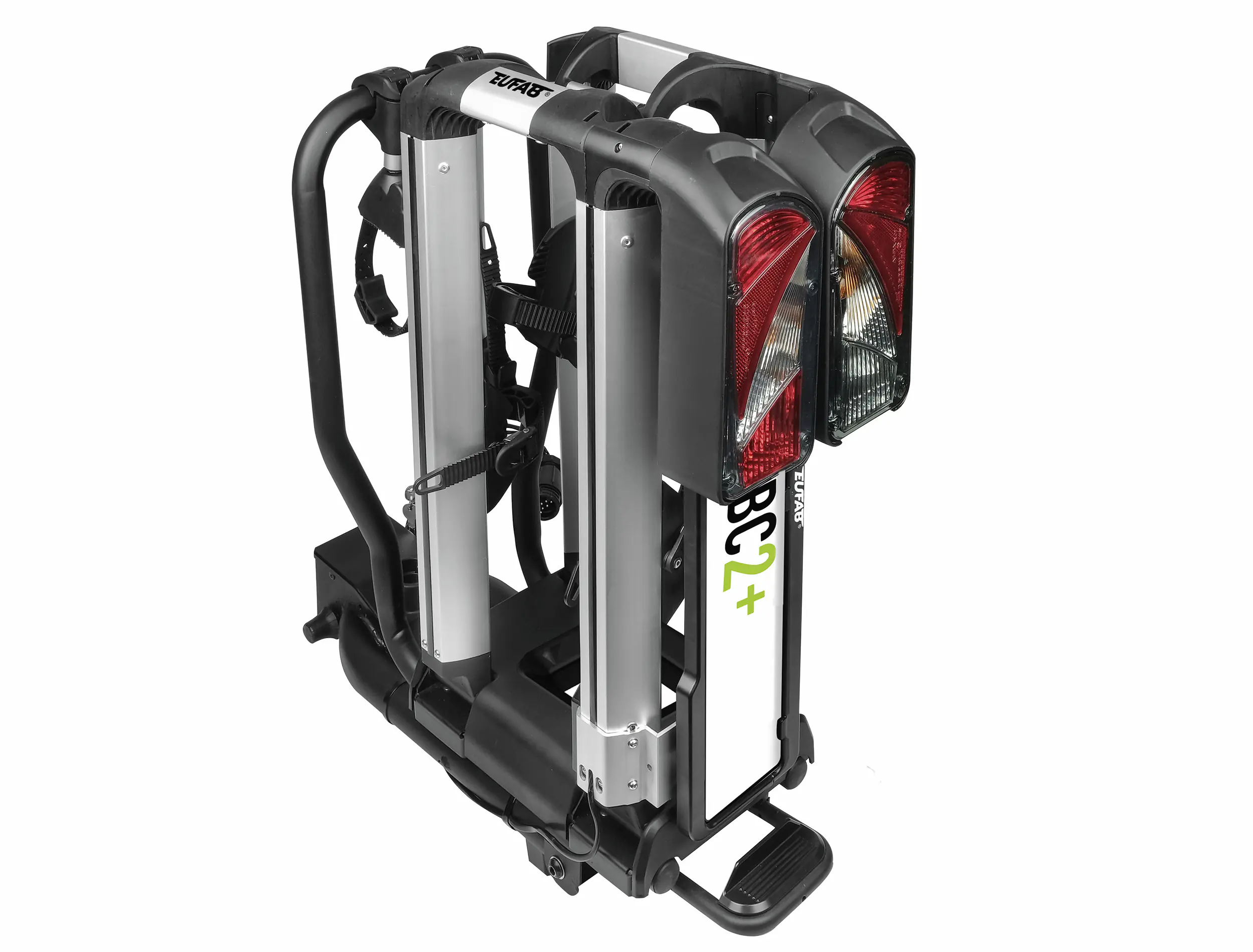 EUFAB Fahrradträger ProBC2+ für 2 Fahrräder und große Heckklappen komplett vormontiert