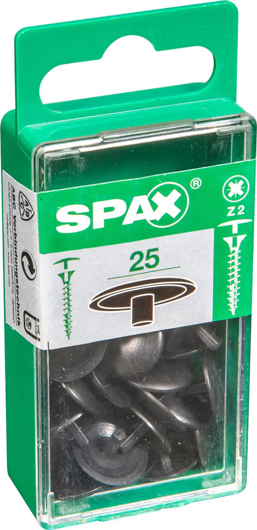 Spax Abdeckkappen braun zum stecken - 25 Stk.