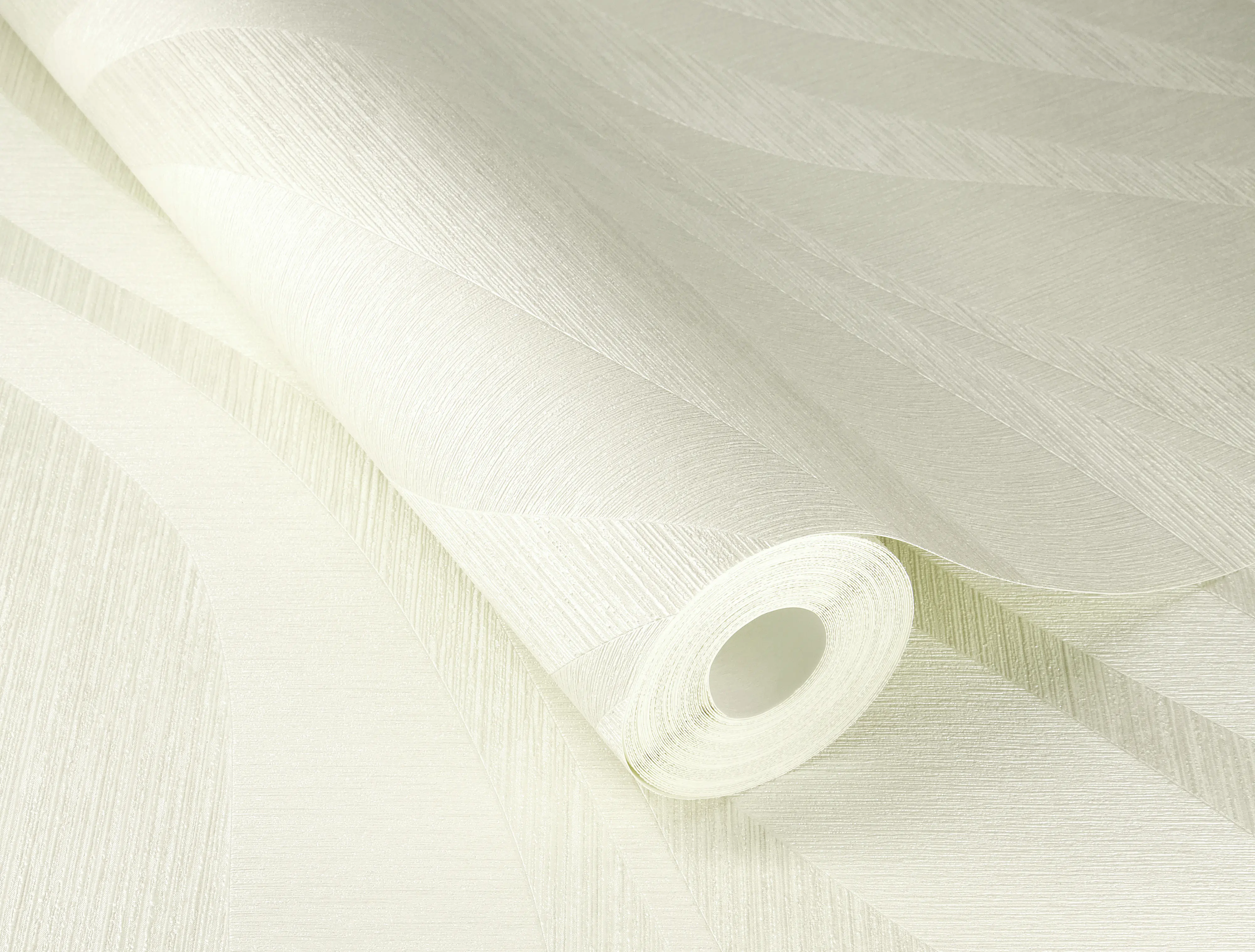 Rasch Vliestapete Muster Wellen creme 10,05 x 0,53 m
