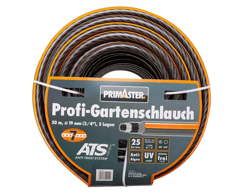 Primaster Profi-Gartenschlauch 50 m Ø 19 mm, (3/4")