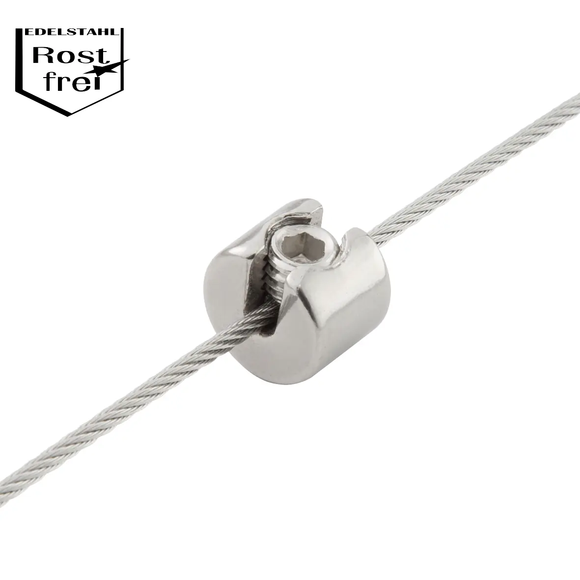 Conacord Klemmstopper für Drahtseile Edelstahl Ø 3 mm rostfrei