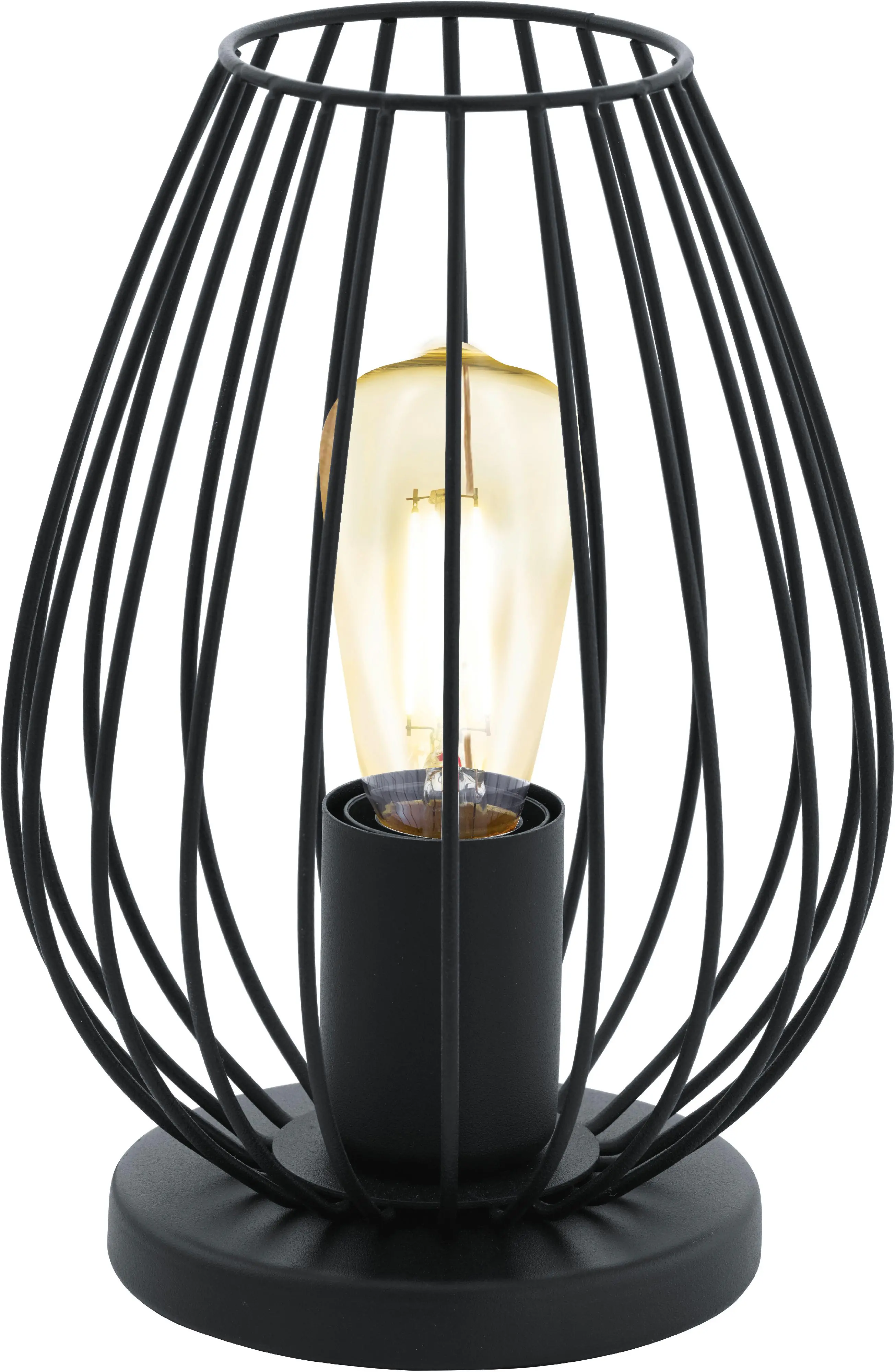 Eglo Tischleuchte Newtown schwarz 23 x 16 cm E27, max. 60 W