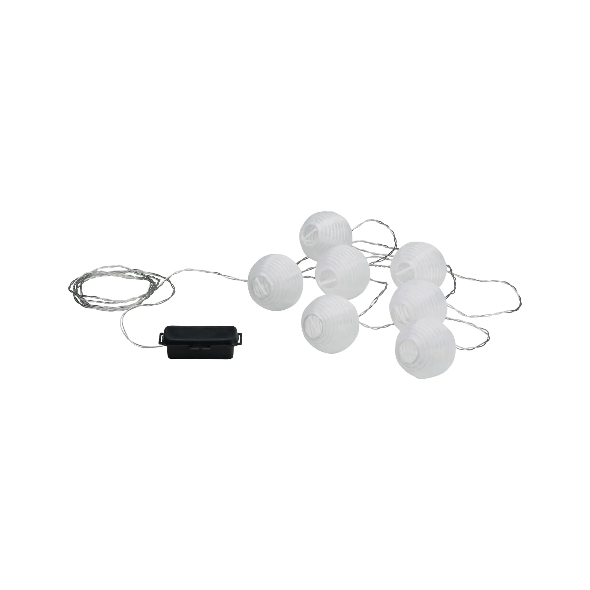 Paulmann LED Akku-Lichterkette Lampion weiß warmweiß 7 Lampions